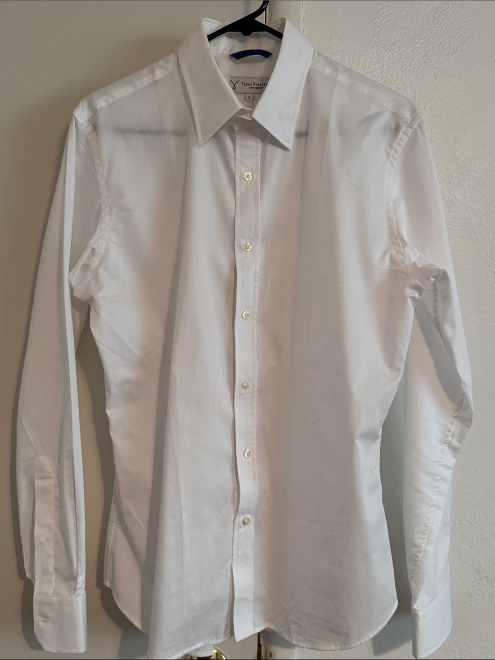 White Men's Dress Classic Button-Up Shirt